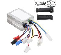 Motor Brush Speed Controller 36V 500W High Performance Aluminium Alloy Twist Throttle Grip with Heat Dissipation for Electric Bike Scooter Motorcycles 2 Throttle Grips Included