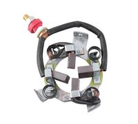 Motor Carbon Brush Kit with 45mm Center Bore, Starter Carbon Brush Holder Repair Kit for 8000-20000lb 4X4 ATV Winch, Durable Replacement for Winch Motor Brushes