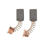 Motor Carbon Brushes 2pcs Metal for Power Tools Motor Carbon | Fits 115mm grinders, auto-stop function, prevents motor failure, 12x8x5mm size, easy install