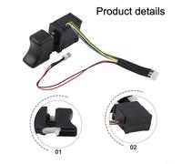Motor Control Board Switch for 21V Brushless Drill Motor Assembly, Sensorless Electric Drill Part, Metal Driver for Spare Power Tool Accessory,(C)