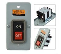 Motor Control Push Button Switch TBSS-330 3P 30A 3.7KW with Simplified Wiring Terminal, Brass Contact, and Self Holding ON/OFF Function for Automation Equipment