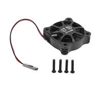 Motor Cooling Fan RC Cooling Fan RC Motor Cooling Fan High Performance Aluminum Alloy Fast Heat Dissipation with Metal Mesh Cover for 1/10 1/12 1/8 RC Car Accessories (Black)