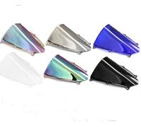 Motor Double Bubble Wind Screen Windshield Wind Deflectors Motorcycle Fit For Honda CBR600RR F5 CBR 600RR F5 2007-2012 (blue)
