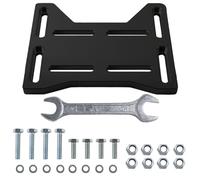 Motor Engine Mount Adapter Bracket Plate Aluminum Fit for Mini Bike, Go Kart, Coleman 100, Doodlebug DB30, for Small 4 Stroke Engines 212 Preditor Honda Tecumseh Tilloson 212, Black