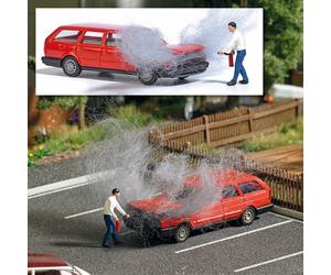 Motor fire HO Gauge figures Busch 7881
