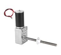 Motor Gearbox with 8mm Screw Shaft and Flange, High Torsion Electric Gear Motor, Ultra Quiet Steel Gear Drive for Electric Window Automation (Reduction ratio 17)