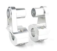 Motor Handlebars Fat Bar Mount Clamps Risers For For XVS 950 For V-Star 950 2009 2010 2011 2012 2013(Silver)