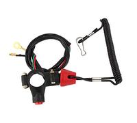 Motor Kill Stop Switch, Emergency Engine Cord Lanyard Kill Stop Switch Waterproof Landyard Emergency Engine Kill Stop Switch for Motor ATV Boat