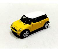 Motor Mania Mini Cooper 1.64 Scale Size Yellow Colour Diecast Car (Comes in Plastic Bag Packaging)