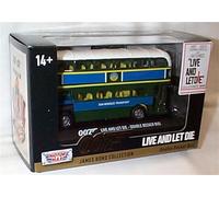 motor max JAMES B0ND collection Double Decker Bus 007 LIV’E AND LET D’IE Vehicle 1:36 scale diecast model