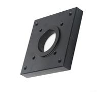 Motor Mounting Plate Adapter Board for MBA20-E C5 Motor Base - Square Structural Design with Central Circular Through Hole and Corner-Mounted Installation Holes, 1 Piece, Alloy Construction
