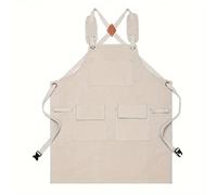 Motor Pannier Bag Thickened Canvas Tool Bag Wear Resistant Waterproof Apron for Kitchen Home Gardening Storage Bag Waist Apron Motor Handlebar Bag(Beige)