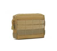 Motor Pannier Bag Universal Motorcycle Bag Tactical Travel Saddlebags Tool Bag Storage Pouch Saddle Bag Fork Handlebar Bag(Brown)