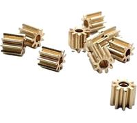 Motor Pinion Gear 0.2M Modulus Motor Pinion Gears Spur Brass 8T 12T 14T Multiple Sizes Assortment(0.98mm T2.5MM*14 Teeth)