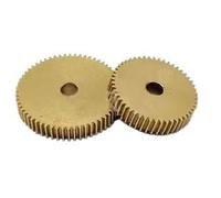 Motor Pinion Gear 0.5 Module Brass Pinion Gears Pack Of 2 Bore 1.98-5.02mm 2mm Thickness Multiple Sizes(45T*23.5*3.98*2mm)