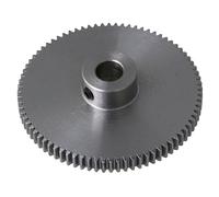 Motor Pinion Gear 41x10x6MM Silver 80 Teeth Motor Metal Steel Gear Wheel 0.5 Modulus Top Screws 6mm Hole Diameter