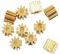 Motor Pinion Gear Motor Pinion Gears Pack of 10 Brass Copper 12T 0.5M 2MM 3MM Multiple Sizes(2.02mm T 3MM)