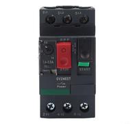 Motor Protection Circuit Breaker GV2 Series Thermal Switch for Three Phase and Single Phase Motor Overload Protector Industrial Electrical Disconnect(GV2ME07C 1.6-2.5A)