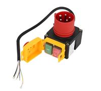 Motor Protection Switch 400 V, 3-Phase Emergency Stop Switch with CEE Plug, Waterproof Electromagnetic Machine Switch 400 V with 67 cm Cable, Phase Inverter, Zero Voltage Switch, Compatible KEDU KOA7