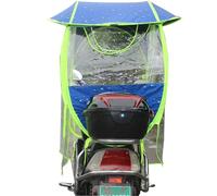 Motor Scooter Umbrella Canopy - Fully Enclosed Waterproof Fold-Away Sun Shade for Mobility Scooters