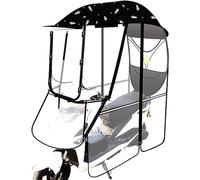 Motor Scooter Umbrella - Universal Fully Enclosed, Waterproof Canopy for Mobility Sun Shade and Rain Cover, Fold-Away Design for Easy Use