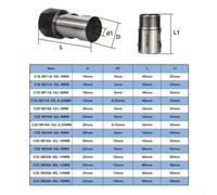 Motor Shaft Collet Chuck ER11 ER16 ER20 with 5 16mm Extension Rod Toolholder for CNC Machines Providing Stable and Accurate Tool Holding (ER20A-10mm)