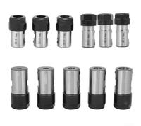 Motor Shaft Collet Chuck Extension Rod ER11 ER16 ER20A 5-16mm Toolholder CNC Steel Long Handle Precise Grinding Stable Cutting Silver Black For Deep Hole Processing(ER11A-6mm)