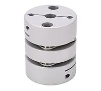 Motor Shaft Double Coupling Aluminum Alloy Hub Stainless Steel Disc for Stepper Motor