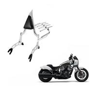 Motor Side Carrier Motorcycle Backrest Sissy Bar With Luggage Rack | For Indian For Chief For Super Chief For Sport Chief For Bobber For Chief Dark Horse(CH-Bar With Rack)