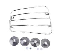 Motor Side Carrier Universal Fuel Tank Rack Front Rear Luggage | For Motorcycle With Smooth Surface Iron Black Chrome(2)