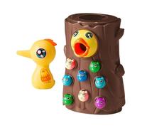 Motor Skill Development Toy - Magnetic Bird Feeding Toy - Wooden Catch Toy for Hand Eye Coordination | Interactive Design a