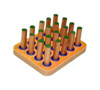 Motor Skills Pegboard - Wooden Dexterity Training Tool, Tactile Development Aid, Lightweight and Portable, Cognitive Booster | For Occupational Therapy, Elderly Care