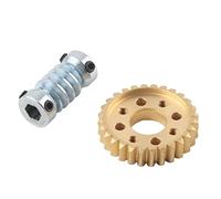 Motor Speed Reducer 28:1 Reduction Ratio, High Torsion, Self-locking Worm Gear, 28 Teeth, 6mm Hex Hole Shaft, Heavy Load Capacity Model for 5204 0001 0002