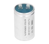 Motor Start Capacitor 11uf High Insulation Generator Starting Running Capacitor 450VAC Durable ABS Material 80x40mm for Air Conditioners Water Pumps