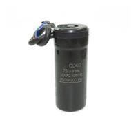 Motor Start Capacitor 330VAC CD60 50HZ 60Hz 47UF,64UF,75UF,80UF,88-108UF Refrigerator Freezer Compressor Starting Capacitor(75UF)