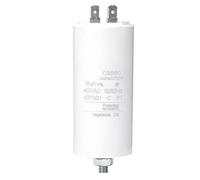 Motor Start Capacitor CBB60 35uF 450V, Durable Replacement Starting Run Support for Washing Machine Thin Film Plastic Round 47x97mm 1 Pack with Screw Nut