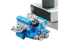 Motor Statue - 1 Piece Resin Motor Model Desk Ornament Craft Mechanical Display Portable Lightweight Creative Hobby Collector Sculpture for Garage Workshop Classroom Birth
