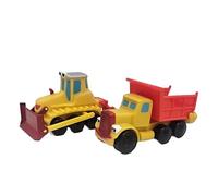 Motor Town 113420 Trucks Vehicles, Chunky Pack of 2, Suitable for Boys and Girls Ages 18 Months +, Push and Go Construction Set Perfect for Little Hands, Yellow