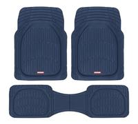 Motor Trend 923-CB Cobalt Blue FlexTough Contour Liners-Deep Dish Heavy Duty Rubber Floor Mats for Car SUV Truck & Van-All Weather Protection, Universal Trim to Fit