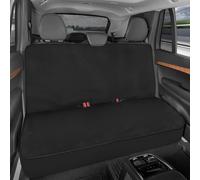 Motor Trend AquaShield Black Waterproof Rear Bench Car Seat Cover â€“ Neoprene Padded Back Seat Cover for Cars, Ideal Car Seat Cover for Kids Dogs, Universal Fit Design for Auto Truck Van SUV