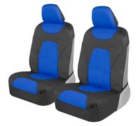 Motor Trend AquaShield Car Seat Covers for Front Seats, Blue - Two-Tone Waterproof, Neoprene, Interior Covers for Auto Truck Van SUV