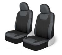 Motor Trend M224 Charcoal Gray Devil's Symmetry Premium Fabric Car Seat Covers for Automotive - Polyester Interior Protection