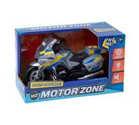 Motor Zone John Adams | 18cm Police Bike with lights and sound | Kids' Play Emergency Vehicles | Batteries included | Ages 3+