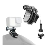 MotoRadds EdgeLock Windscreen Mount, Motorcycle Windscreen clamp for DJI Action 4/5 / 6, DJI Osmo Nano, GoPro Hero 13 12 11 10 9 8, Insta360 X5 X4, Ace Pro/Ace Pro 2, GO 3 / GO 3S