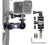 MotoRadds X-Pand Fork Stem, Axle and Bar Ends Motorcycle Aluminum Camera Mount Kit Compatible with DJI Osmo Action, Insta360 Ace Pro 2, GoPro and More (Base Kit)