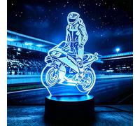 Motorbike 3D Night Light, Motorcycle Lamp, Bedside Lamps, Gifts for Men