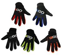 MOTORBIKE 3GO STRIKE KIDS MX RACE GLOVES Motocross Child Quad Sports Children ATV MTB Dirt PIT Kart Bike Race Junior Boys and Girls Motorcycle Gloves (Black/Red,S)