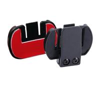 Motorbike accessories, Intercom Helmet clips for V6 Series（V6/V6 Pro/V6 Plus）and V4, Motorcycle Helmet Bluetooth Interphone intercom clips,1 pc felted adhesive clip and 1 pc Bracket Clip Mount,Black
