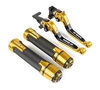 Motorbike Accessories Motorcycle Clutch Brake Lever Extendable Adjustable Foldable Levers Handle Grips for H-onda VF750S for Sabre 1982 1983 1984 1985 1986(Gold)