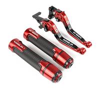 Motorbike Accessories Motorcycle Clutch Brake Lever Extendable Adjustable Foldable Levers Handle Grips for H-onda VF750S for Sabre 1982 1983 1984 1985 1986(Black- Silver)